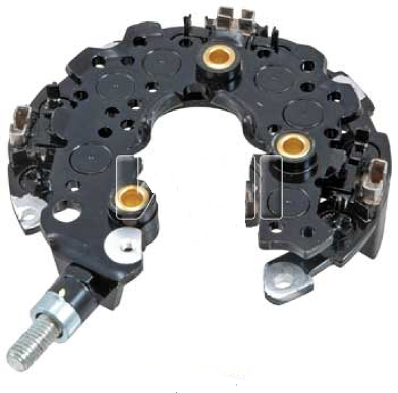 PORTA DIODO ALTERNADOR   DENSO HONDA ACCORD ODYSSEY   12V 130A  117 MM INR433 CODIGO INR433