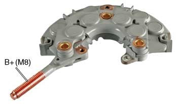 PORTA DIODO ALTERNADOR   DENSO TOYOTA ACURA  12V/24V 100A-120A  INR733P        CODIGO INR733P