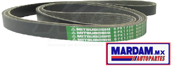 BANDA ACCESORIOS VW SEAT IBIZA AUDI A1 L4 1.4 L 1.6L   06/15  CODIGO K060682