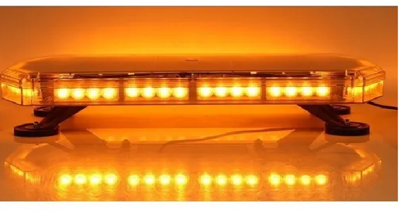 TORRETA MONTACARGAS AMBAR RECTANGULAR 12V 24V  112 LED  60X30CM  CODIGO TOR-LED707155A