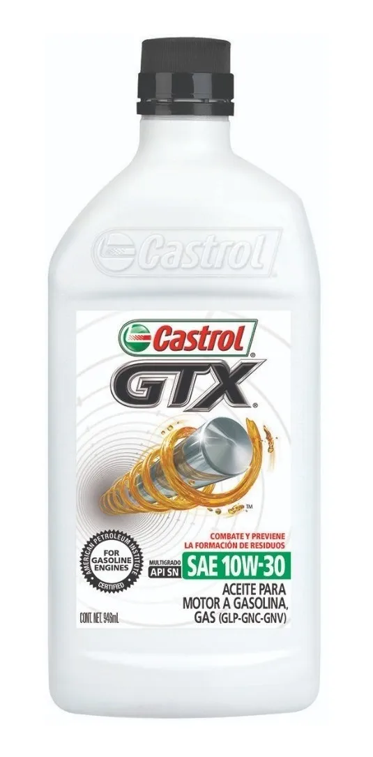 ACEITE MOTOR   10W30 LITRO GTX CASTROL 946ML  CODIGO ACA-15B7A9