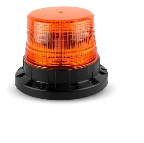 TORRETA  MONTACARGA AMBAR  ESTROBO  LED CON IMAN 12V 24V 12LED   CODIGO 06181