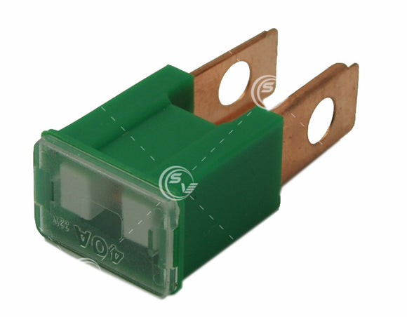 FUSIBLE MODERNO MACHO  40A  VERDE      CODIGO 17916