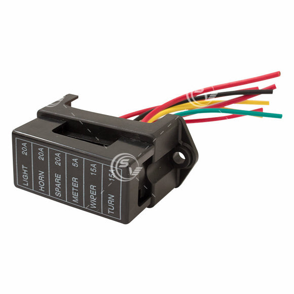 PORTA FUSIBLE  6 FUSIBLE CLAVIJA  REFORZADO      CODIGO 17813