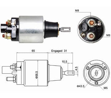 SOLENOIDE MARCHA BOSCH CHRYSLER NEON  94-  0352613864    66-9192  ORIGINAL       CODIGO 05202
