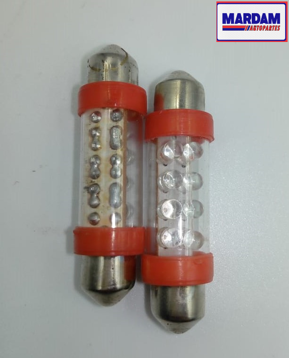 FOCO FUSIBLE LUZ INTERIOR 8 LED  MEDIANOS AMBAR      CODIGO 17128