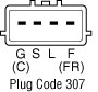ALTERNADOR MITSUBISHI CHEVROLET TRACKER ZUZUKI VITARA 99/03 12V 70A   LESTER 13950        CODIGO 02107