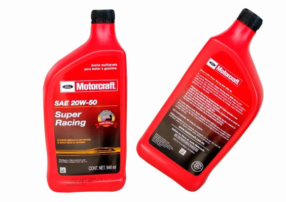 ACEITE MOTOR   20W50 LITRO  MULTIGRADO   MOTORCRAFT AUTOS ANTERIORES 2004    CODIGO MCLX 20W50