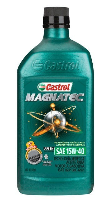 ACEITE MOTOR   15W40 LITRO  CASTROL MAGNATEC    CODIGO ACA-06342
