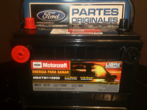 BATERIA A CAMBIO CADILLAC ESCALADE AVALANCHE CHEYENNE VAN EXPRESS PICK UP SILVERADO SUBURBAN SIERRA YUKON HAMMER L-34/78-750  MBXTM115800 MOTORCRAFT     CODIGO 47009