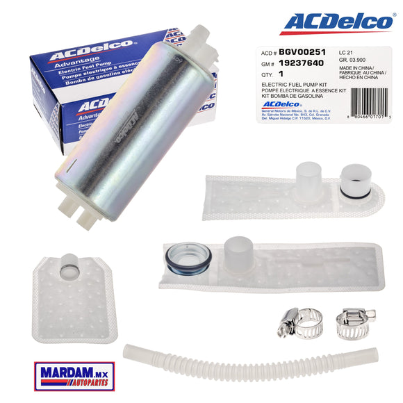 BOMBA GASOLINA CHEVROLET SILVERADO 1500 2500 3500  99/02  V6 V8 4.6L 5.3L 5.7L    REPUESTO AC DELCO     CODIGO BGV00251