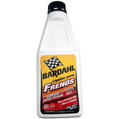 LIQUIDO DE FRENOS 900 ML  BARDAHL DOT 3    CODIGO 15012BA