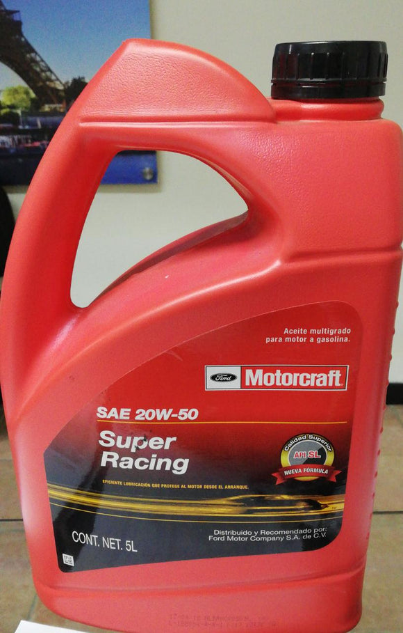 ACEITE MOTOR   20W50 GARRAFA  MULTIGRADO  MOTORCRAFT 5L     CODIGO MSLX-020W50