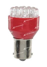 FOCO 1156 12V LED ROJO BLISTER 2 PIEZAS      CODIGO 17116