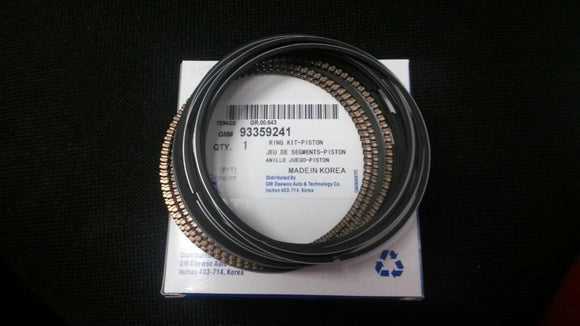 ANILLOS MOTOR CHEVROLET ASTRA 2.4 ESTANDAR     CODIGO 93316487