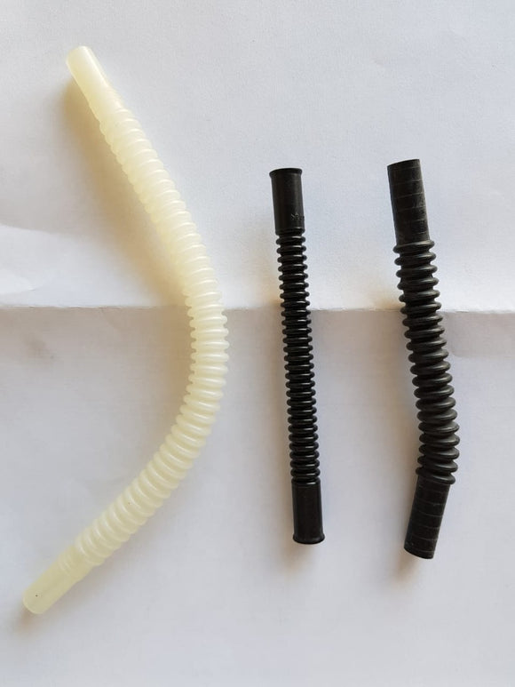 MANGUERA BOMBA DE GASOLINA ACORDEON 22 CM BLANCA     CODIGO A0252