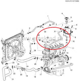 MANGUERA CHEVROLET MATIZ SPARK SALIDA CUERPO DE ACELERACION    CODIGO 95214110