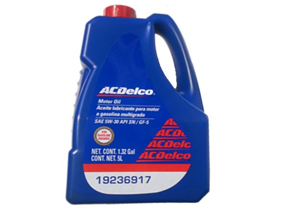 ACEITE MOTOR    5W30 GARRAFA MULTIGRADO    AC DELCO        CODIGO 19239714