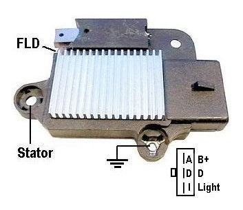 REGULADOR ALTERNADOR FORD 4G NEGRO   130A   35-208   F796       CODIGO 31208