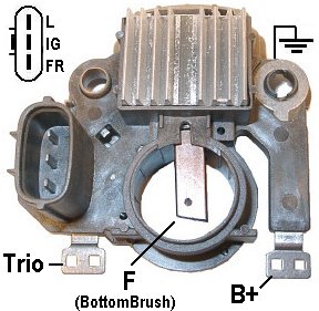 REGULADOR ALTERNADOR MITSUBISHI HONDA CIVIC ACURA   IM318        CODIGO 3308600