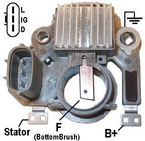 REGULADOR ALTERNADOR MITSUBISHI CHEVROLET GEO TRACKER    IM381        CODIGO 3284317