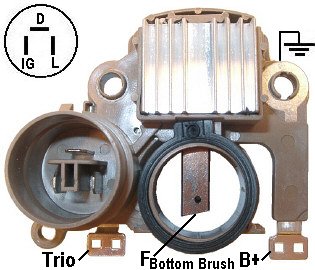 REGULADOR ALTERNADOR MITSUBISHI CHEVROLET GEO TRAKER IM834        CODIGO 31751
