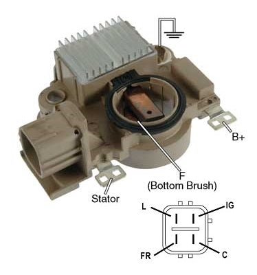 REGULADOR ALTERNADOR MITSUBISHI HONDA CIVIC HILUX CR-V  ACURA   IM851         CODIGO 3312912