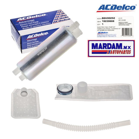 BOMBA GASOLINA CHEVROLET VENTURE  AZTEK  VORTEC DELGADA  98/00    REPUESTO ACDELCO   CODIGO BGV00252