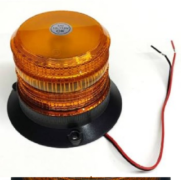 TORRETA MONTACARGAS AMBAR VASO MINI  12V 24V  12 LED    CODIGO TOR-LED707842